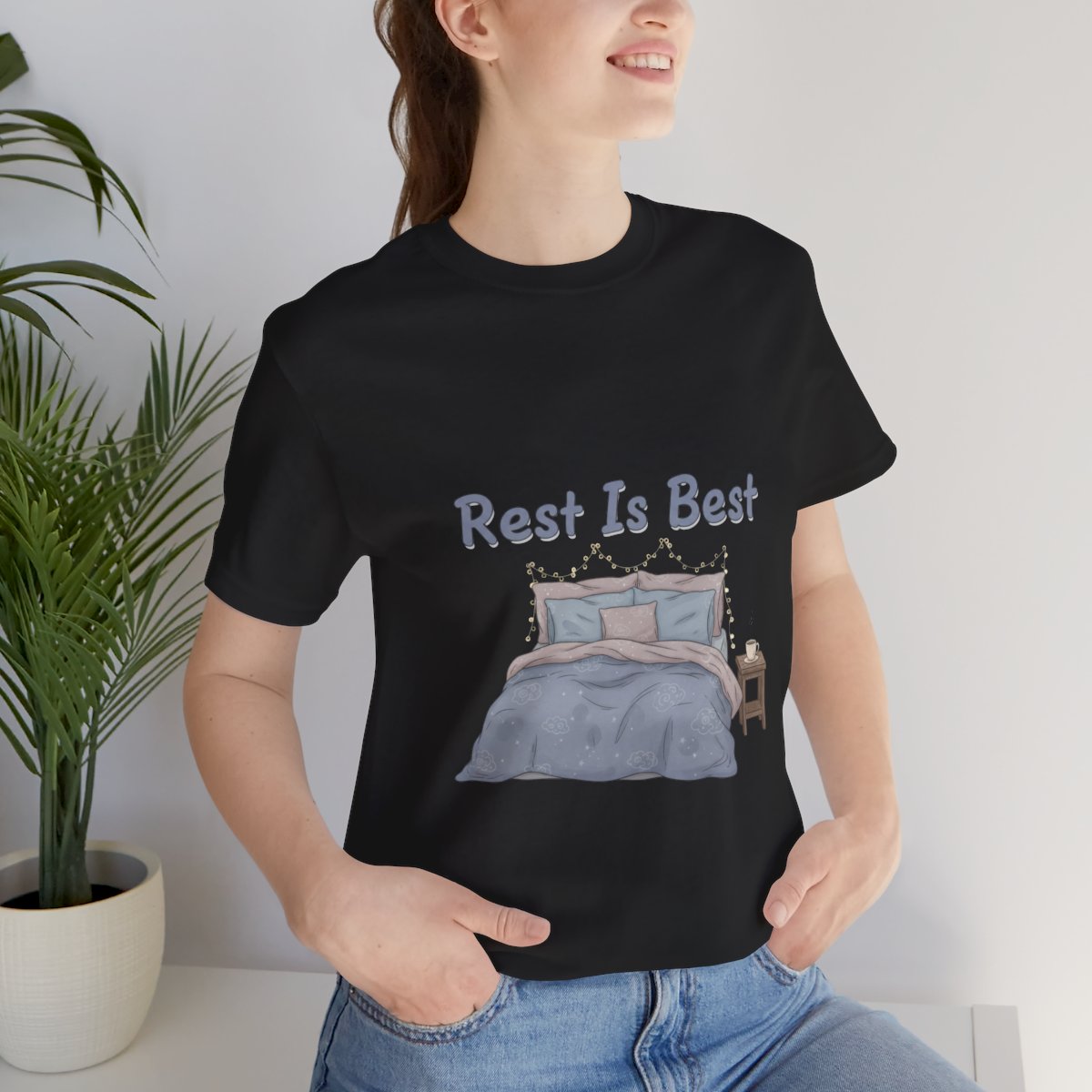 Rest Is Best Bed Illustration Tee | sleepy humor, nap club