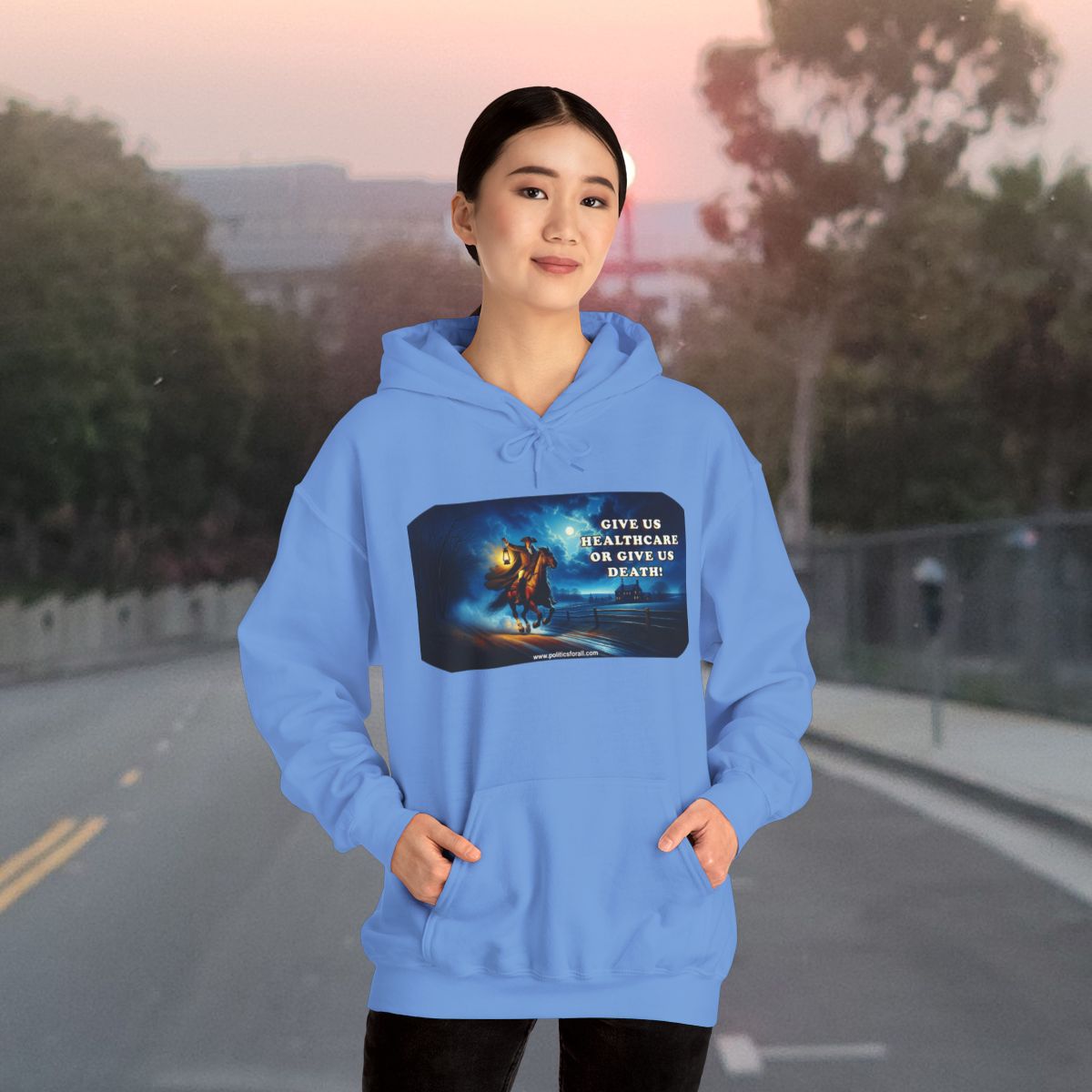 Give Us Healthcare or Give Us Death Hoodie | Healthcare Protest Sweatshirt